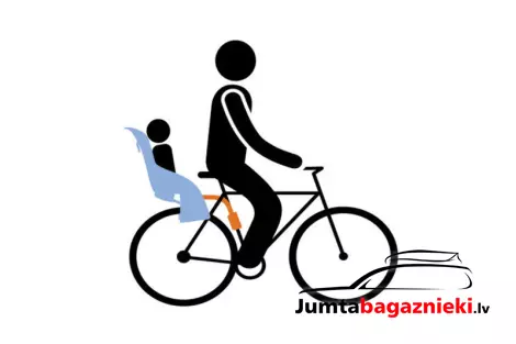Velo krēsliņi stiprināšanai aizmugurē pie rāmja