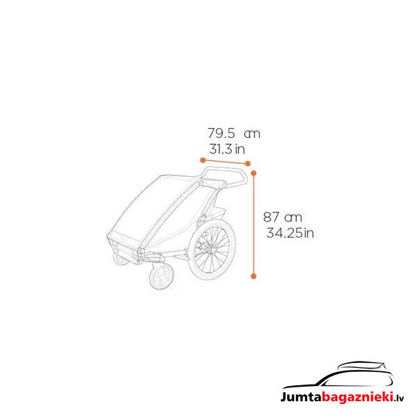 Thule Chariot Cross 2 - Double, 10201035 Thule Chariot Cross 2 - Double, 10201035