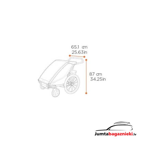Thule Chariot Cross 2 - Single, 10201034 Thule Chariot Cross 2 - Single, 10201034