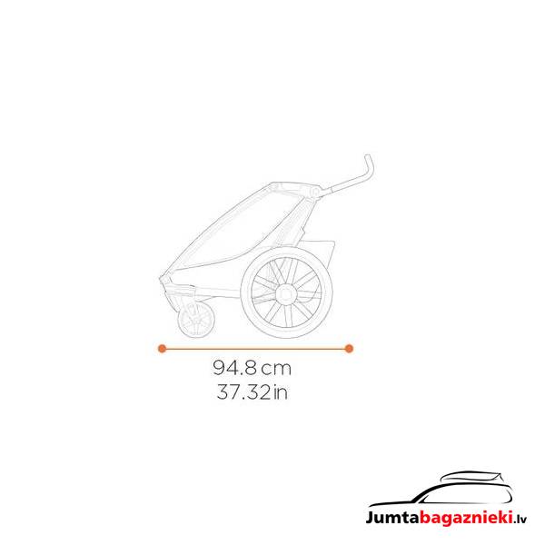 Thule Chariot Cross 2 - Single, 10201034 Thule Chariot Cross 2 - Single, 10201034