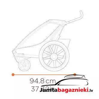 Thule Chariot Cross 2 - Single, 10201036 Thule Chariot Cross 2 - Single, 10201036